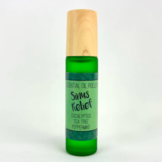 Sinus Relief Aromatherapy Roll-On: Eucalyptus, Tea Tree, Peppermint