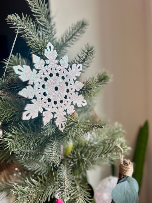Glitter Snowflake Ornament