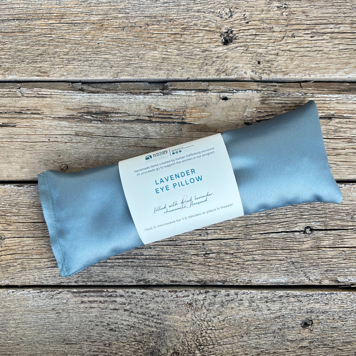 Soothing Eye Pillow with Lavender & Chamomile: Sage Color