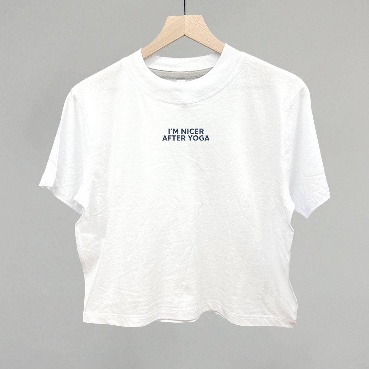 I'm Nicer After Yoga Boxy Tee