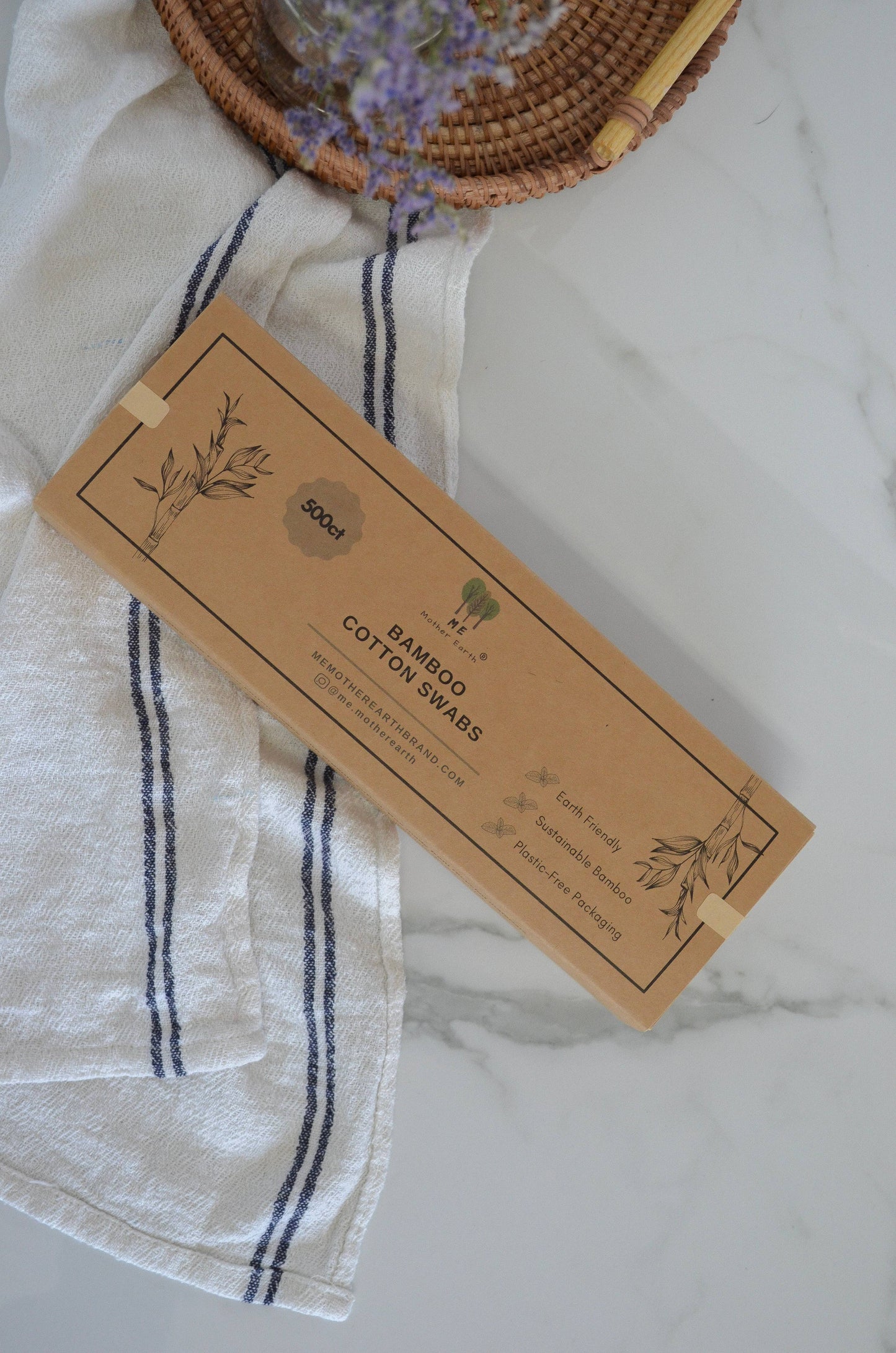 Bamboo Cotton Swabs 500ct