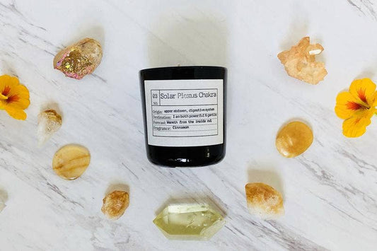 Solar Plexus Soy Candle: Travel Size