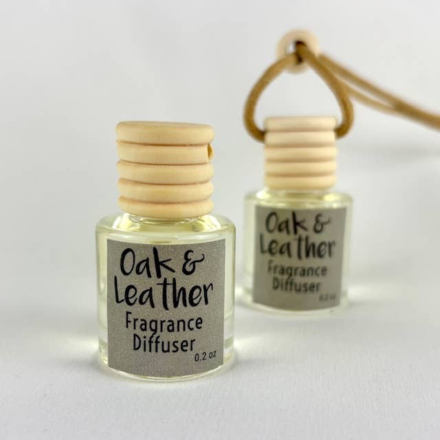 Car Air Fragrance Diffuser: Oak & Leather