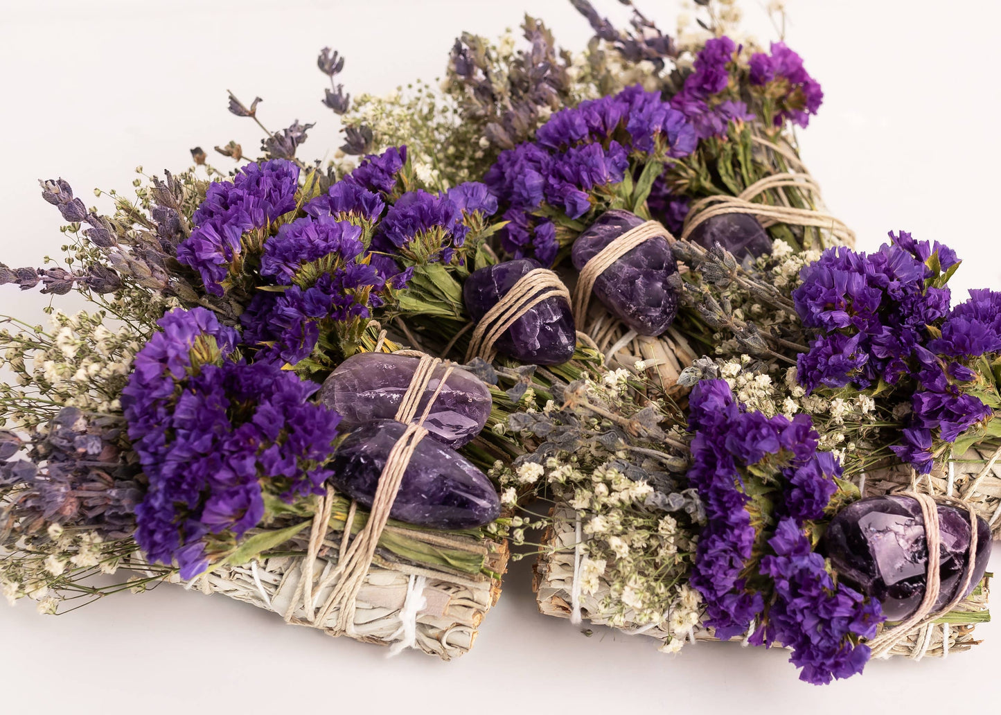 Floral Sage Amethyst Crystal Cleansing Bundle