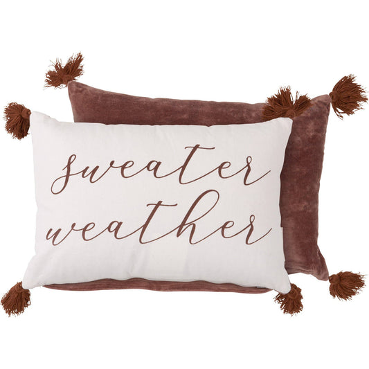 Sweater Weather Throw Pillow