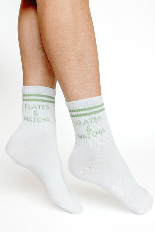 Pilates & Matcha Grip Socks