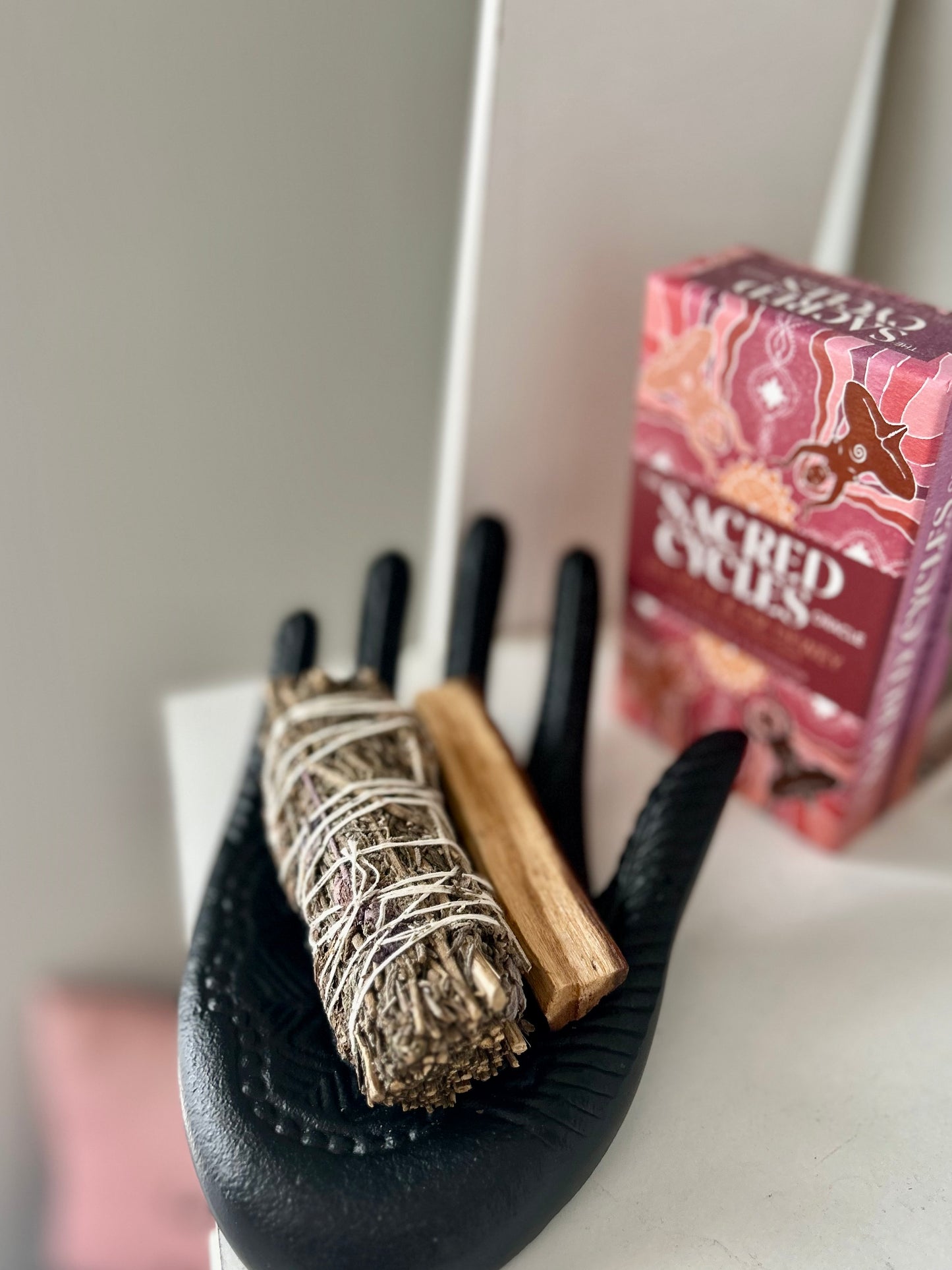 Black Hamsa Hand Trinket Dish