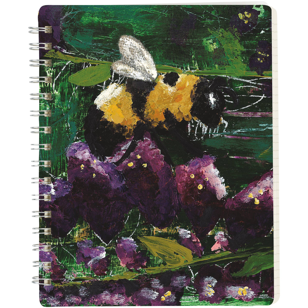 Pollinator Bee Spiral Notebook