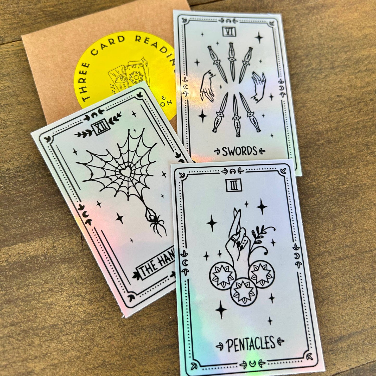Three Card Tarot Reading - Stickers