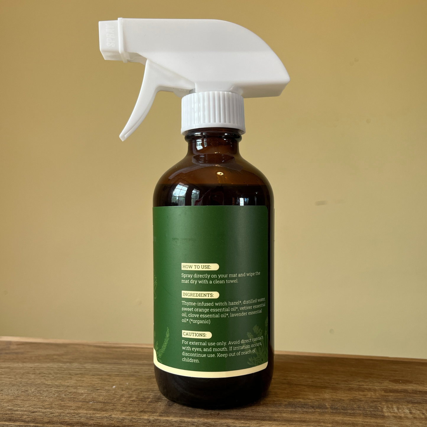 Natural Yoga Mat Cleaner | Eco-Friendly | Grounding Aroma