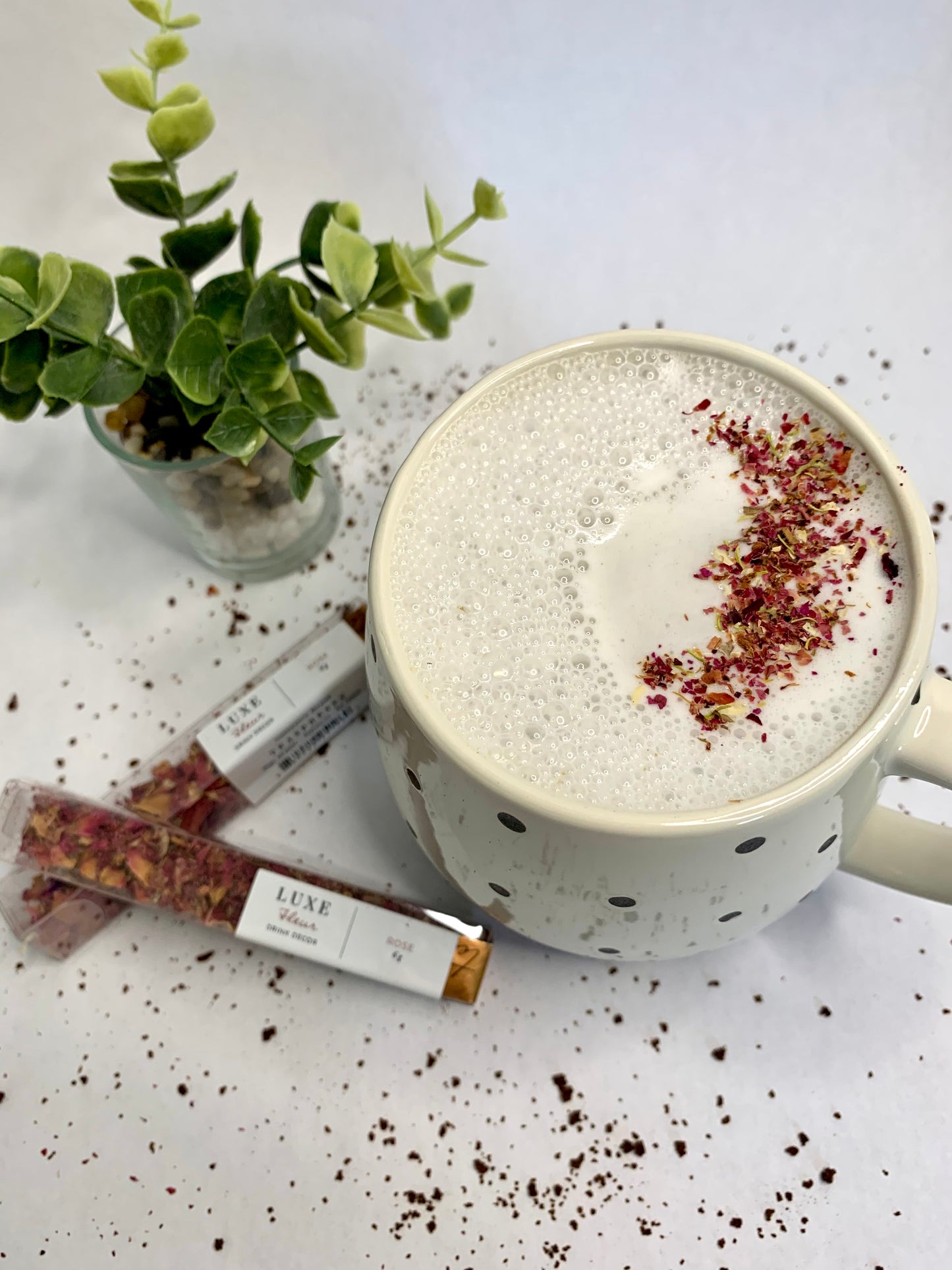 Drink Toppings Stick - Rose Petals