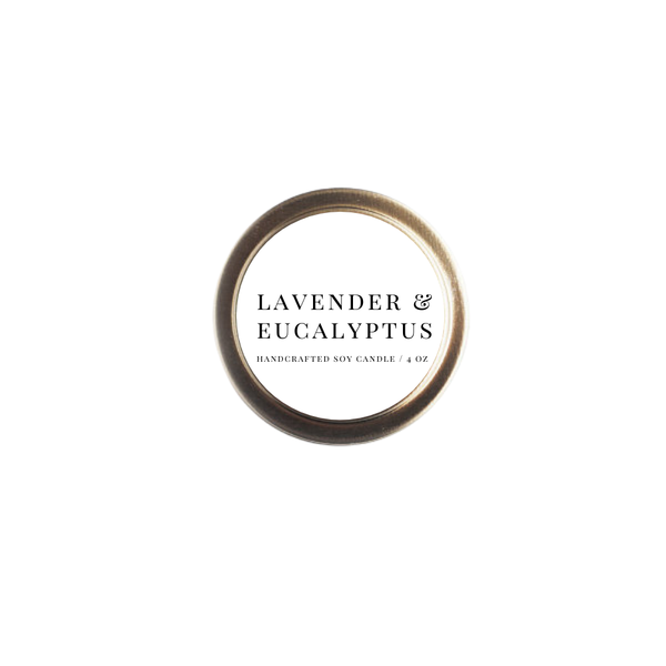Soy Candle - Lavender & Eucalyptus (4 oz Tin)