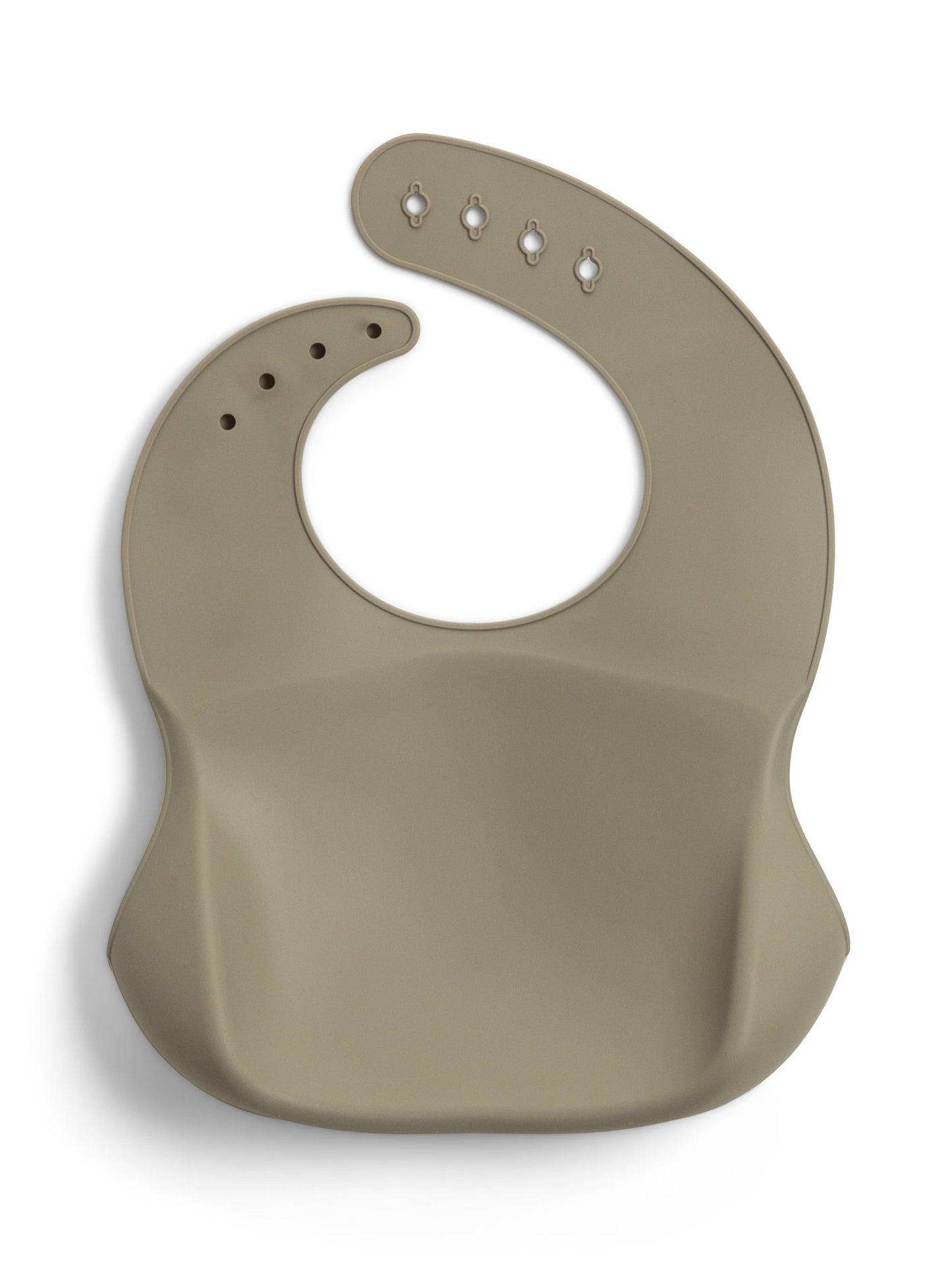 Baby Silicone Bucket Bib - Sage