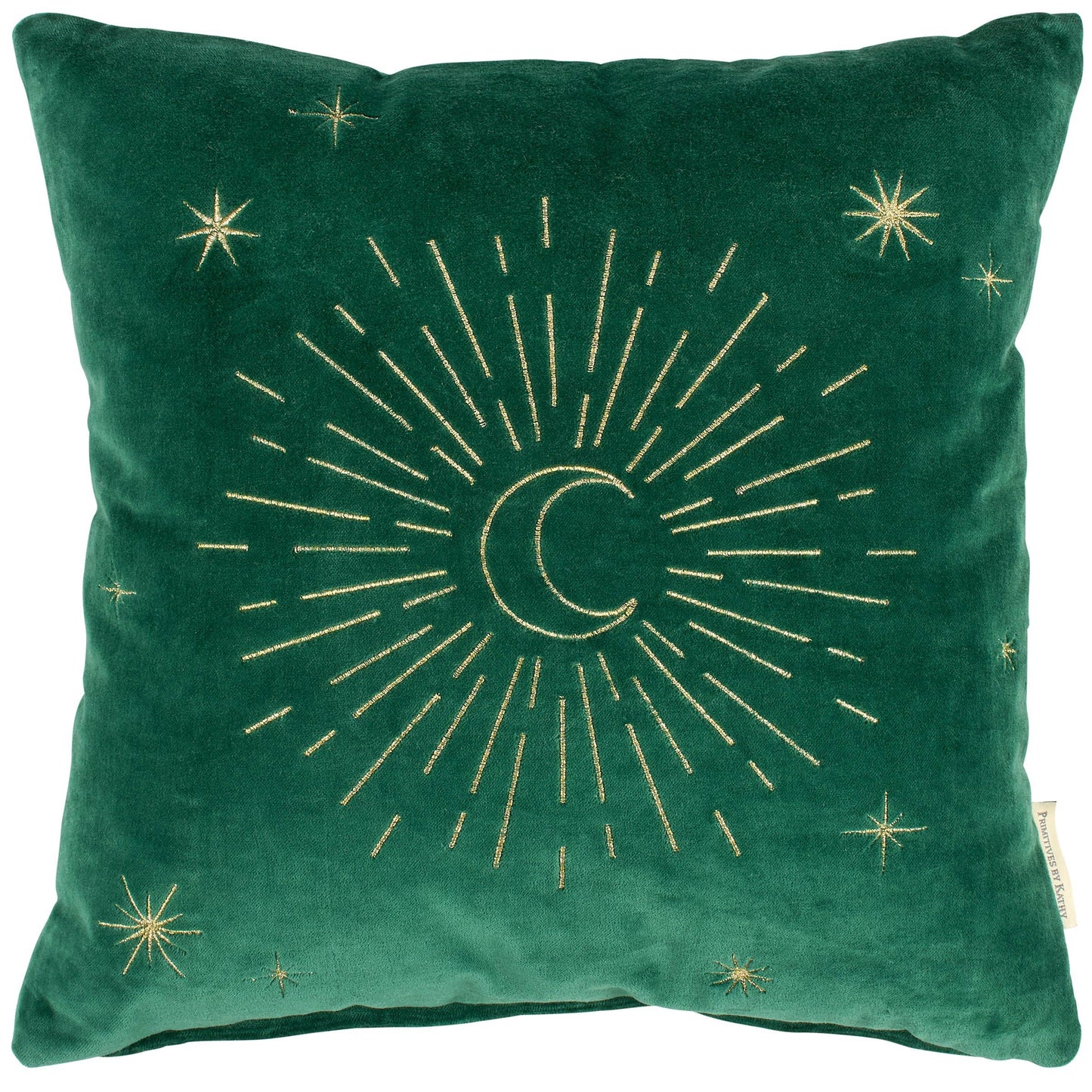 Moon And Stars Velvet Celestial Pillow