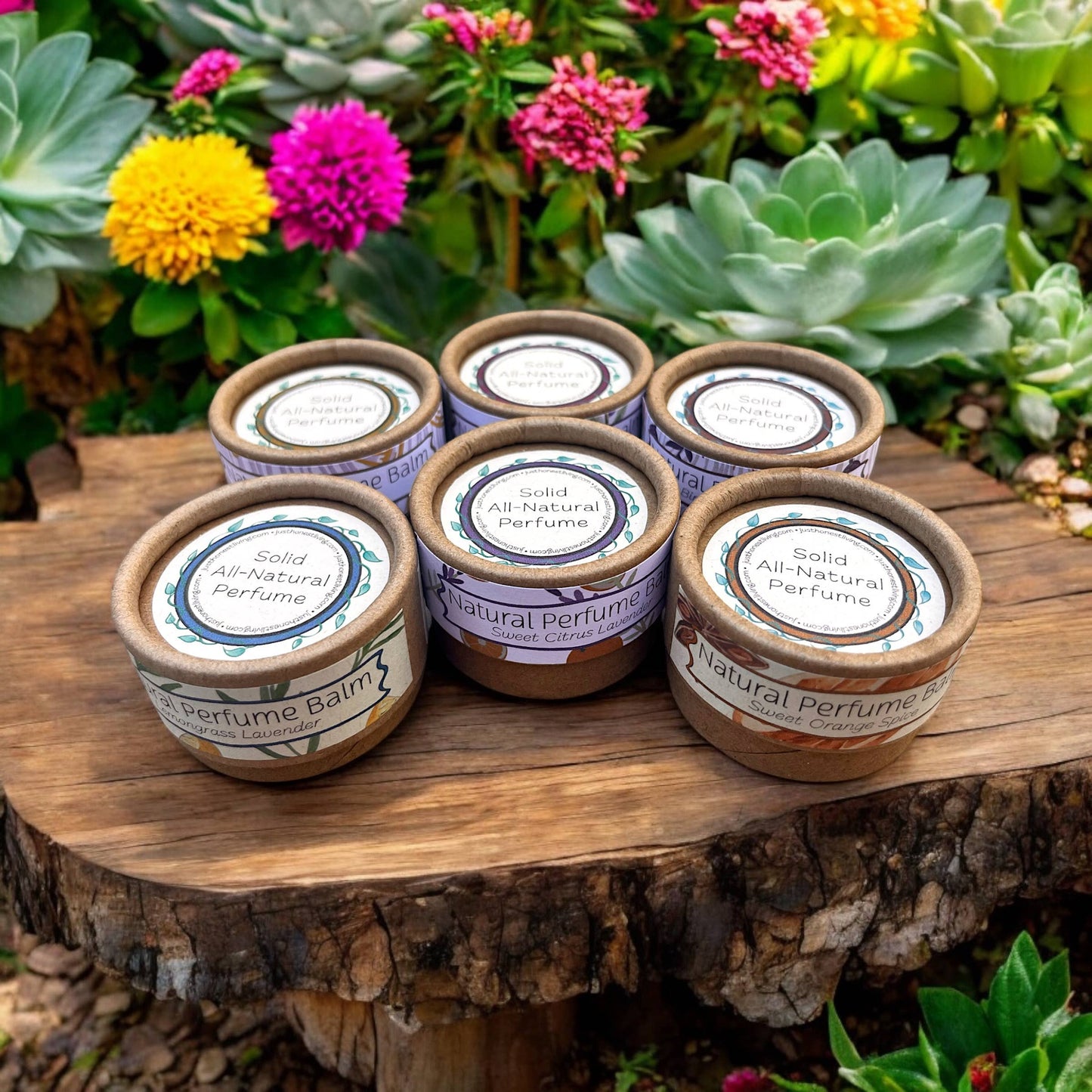 Perfume Balms, All-Natural & Compostable: Sweet Citrus Lavender