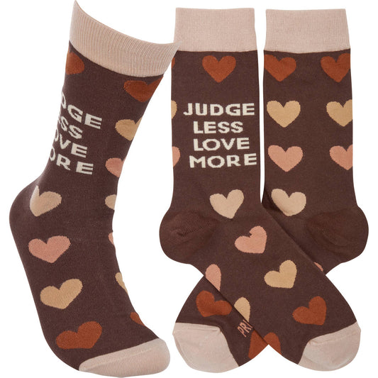 Judge Less Love More Socks