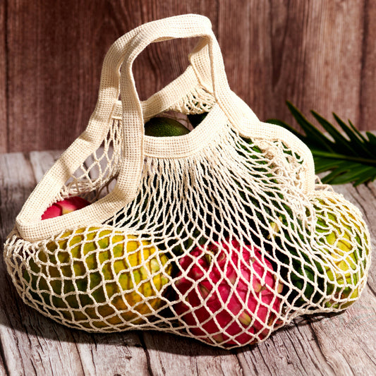 Cotton Mesh Market Tote