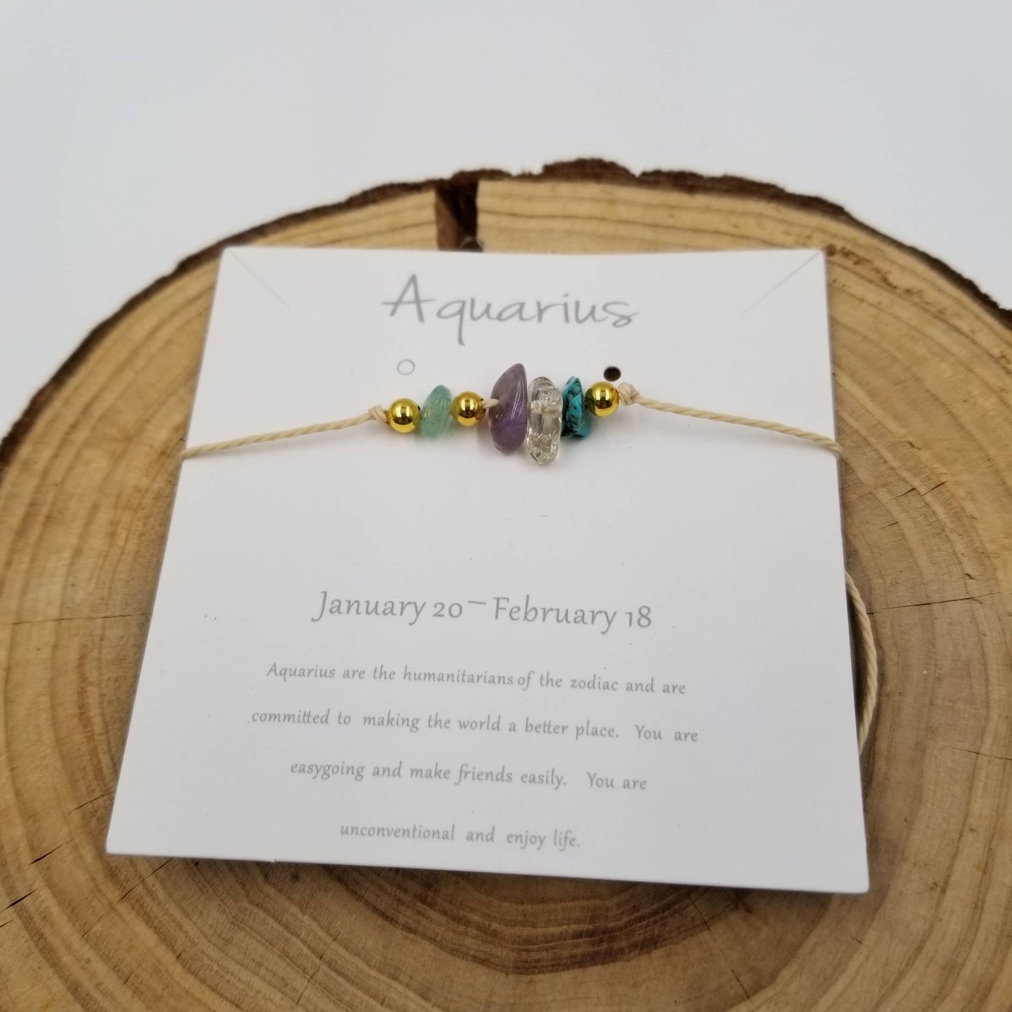 Handmade Zodiac Natural Stone Constellation Bracelet