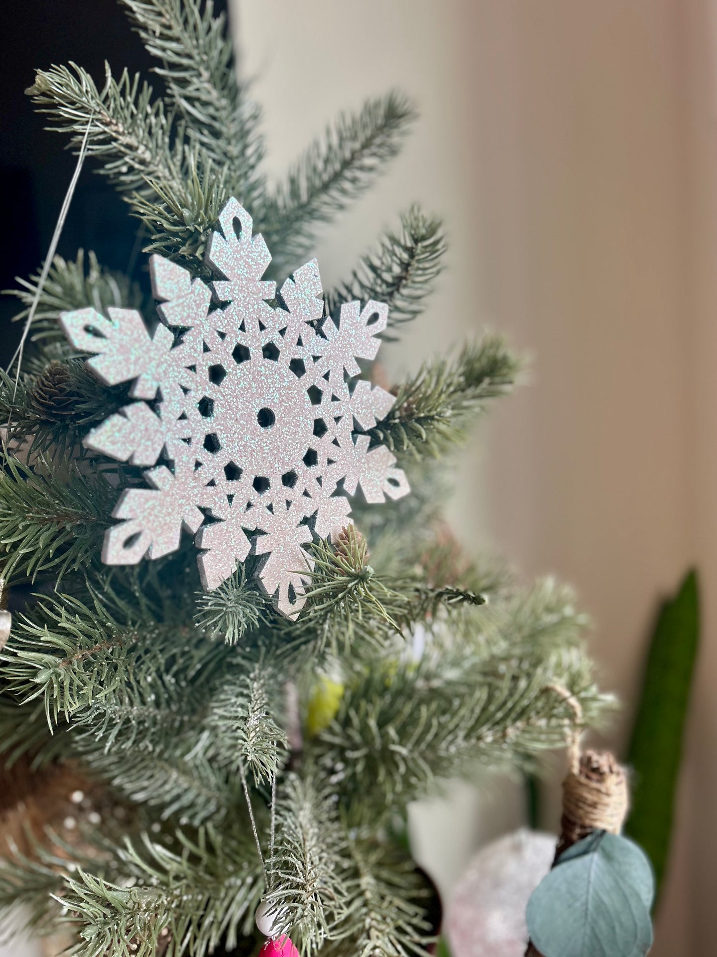 Glitter Snowflake Ornament
