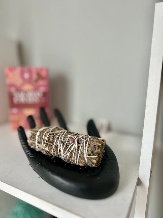 Black Hamsa Hand Trinket Dish