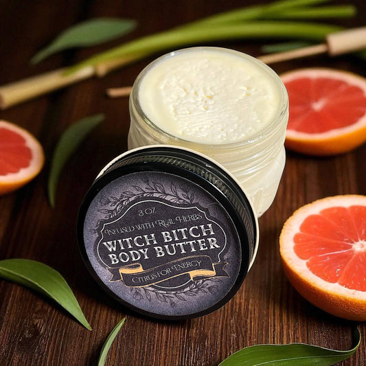 Witch B*tch Body Butter - Herbal Infused: Rose for Romance