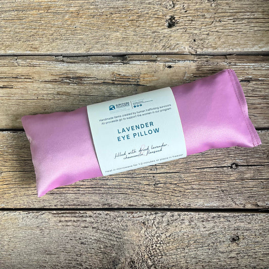 Soothing Eye Pillow with Lavender & Chamomile: Rose Color