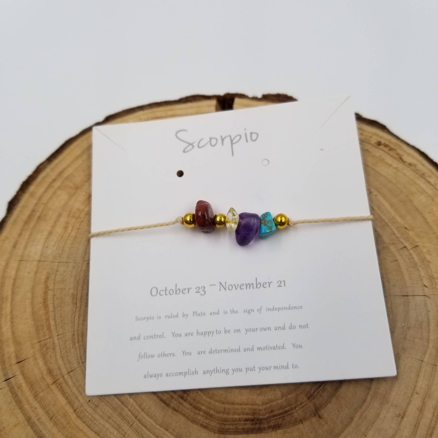 Handmade Zodiac Natural Stone Constellation Bracelet
