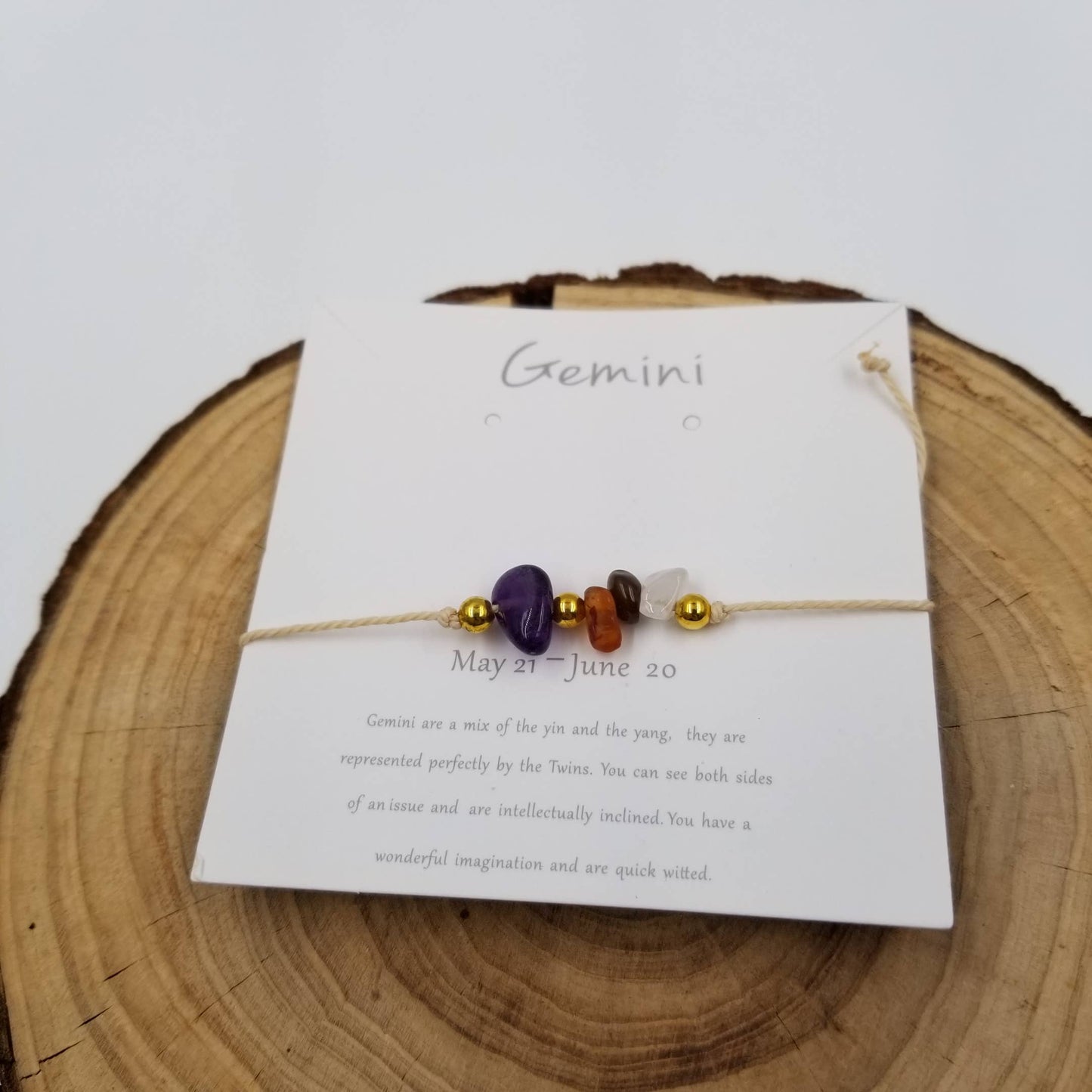 Handmade Zodiac Natural Stone Constellation Bracelet