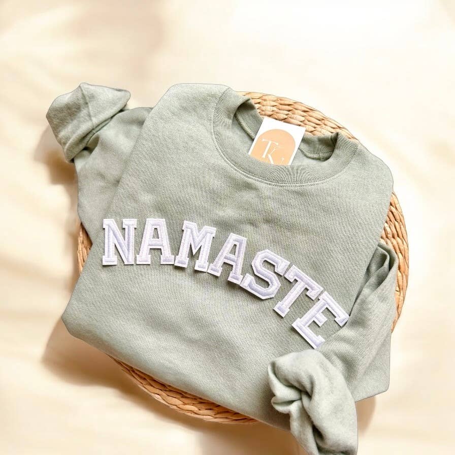 NAMASTE Sweatshirt, Yoga Clothes: Sage / M