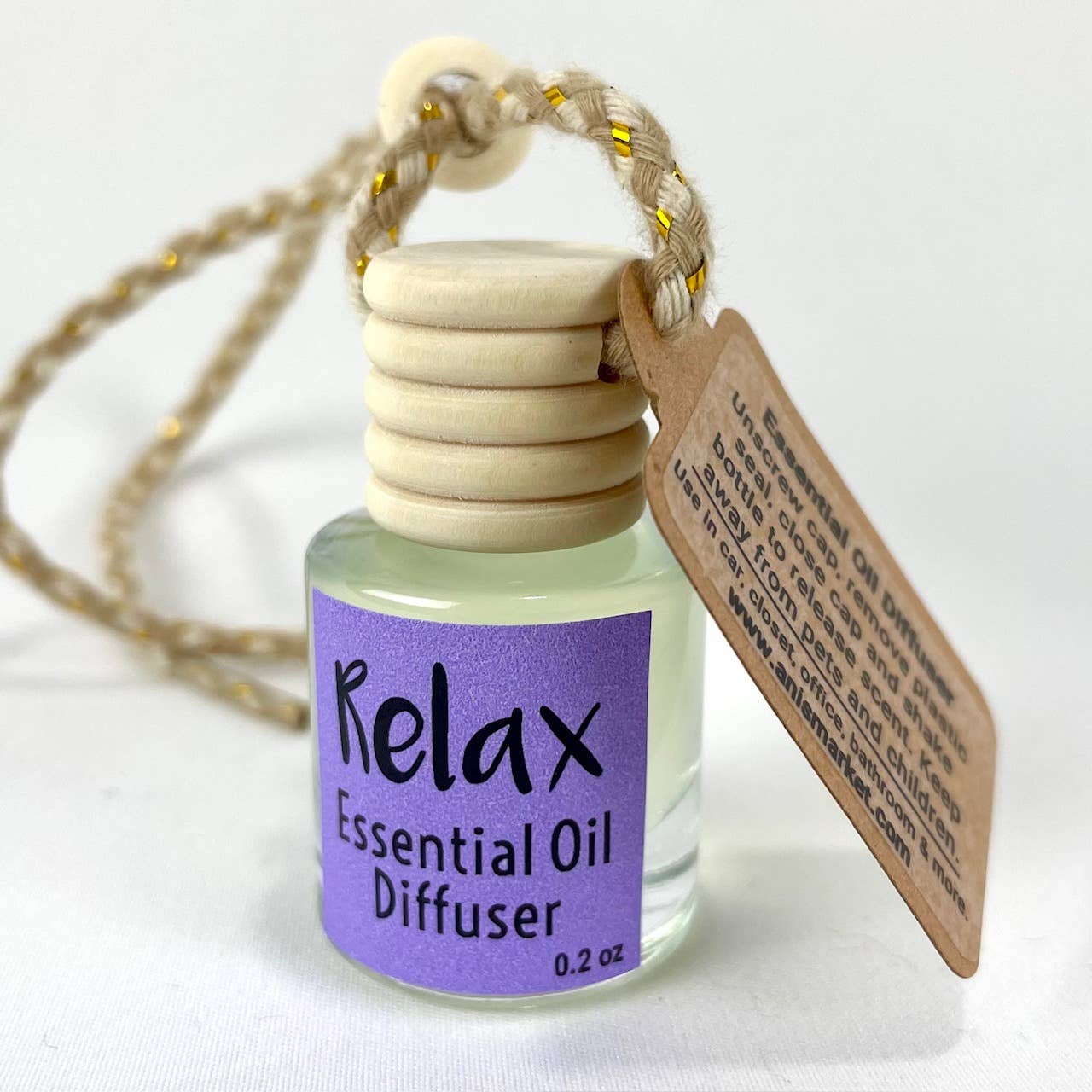Car Air Fragrance Diffuser: Lavender & Bergamot