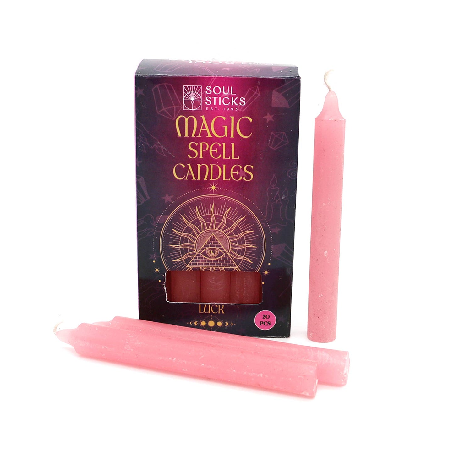 One Mini Spell Candle: Luck / Pink