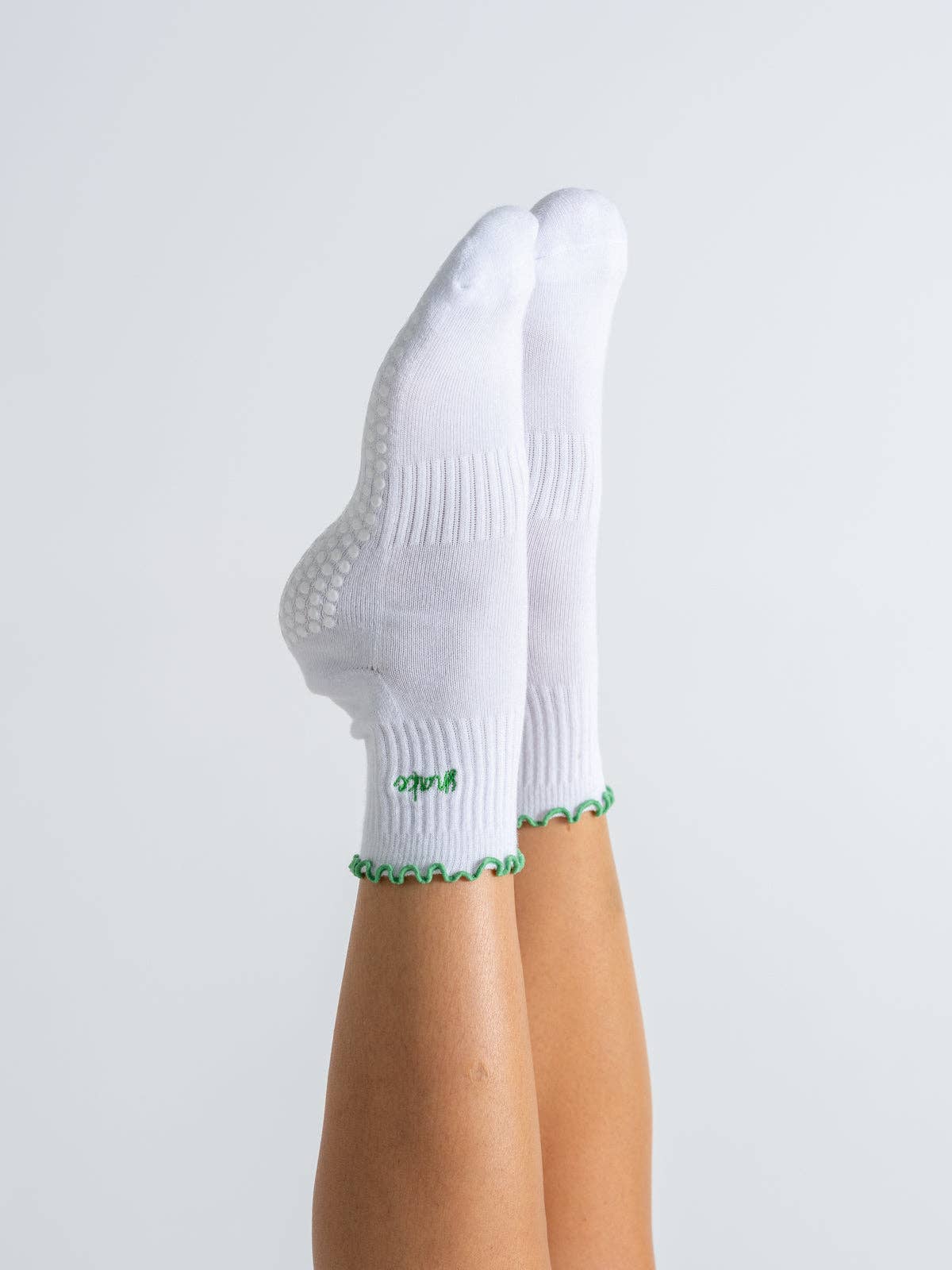 Ruffle Grip Socks - Snake