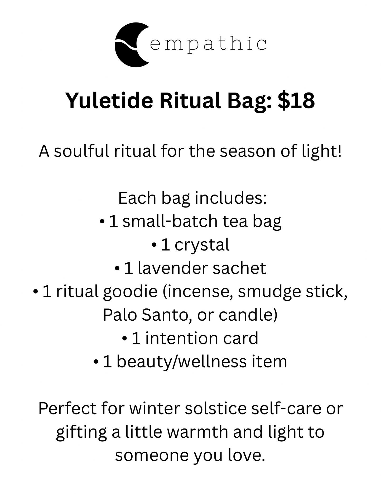 Mystery Yuletide Ritual Bag