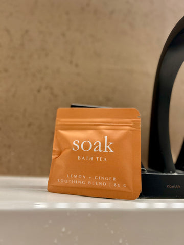 Bath Salt Soak Bag: Lemon Ginger