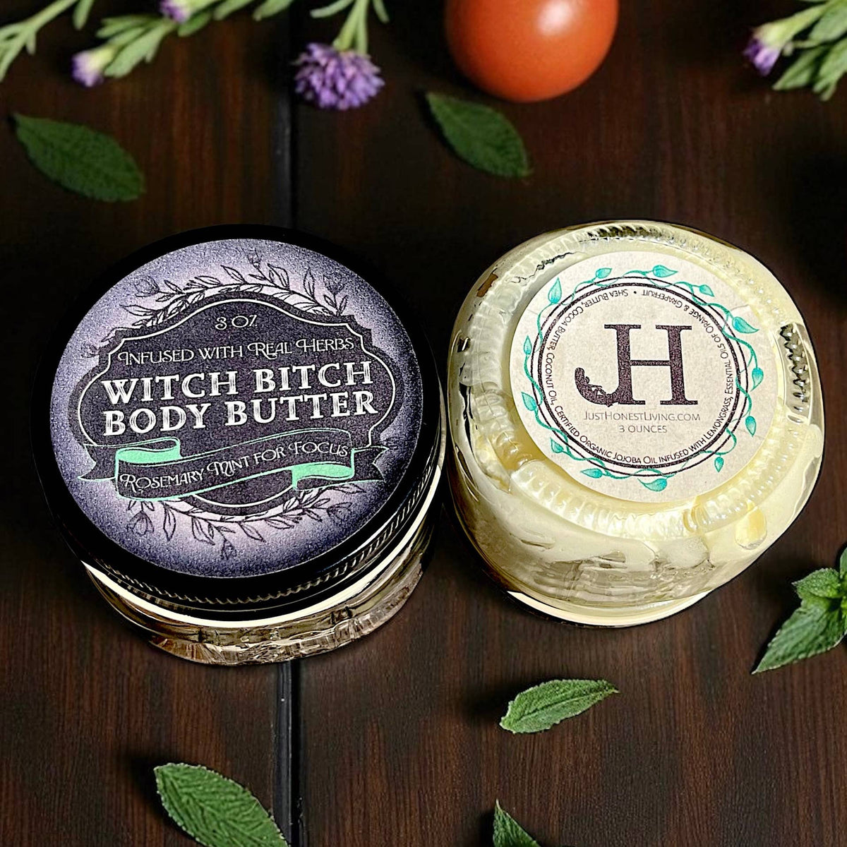Witch B*tch Body Butter - Herbal Infused: Rose for Romance