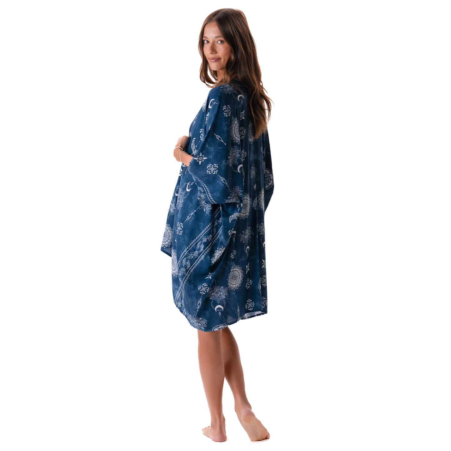 Nova Blue Lotus Moon Kimono