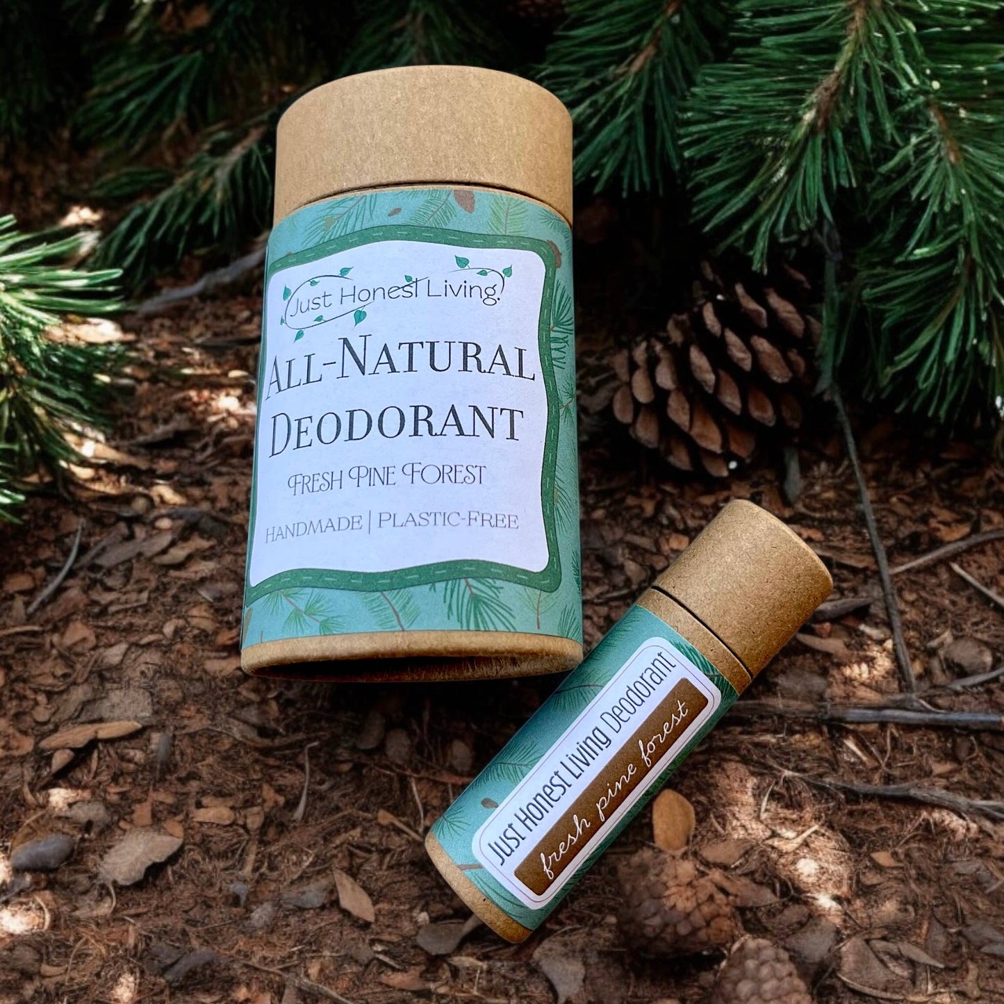 Zero-Waste Deodorant in Fresh Pine Forest / .3oz Travel Tube