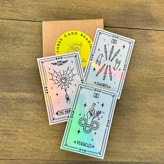 Three Card Tarot Reading - Stickers