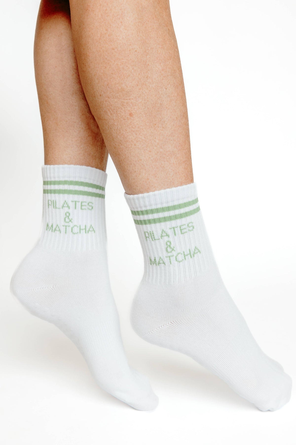 Pilates & Matcha Grip Socks