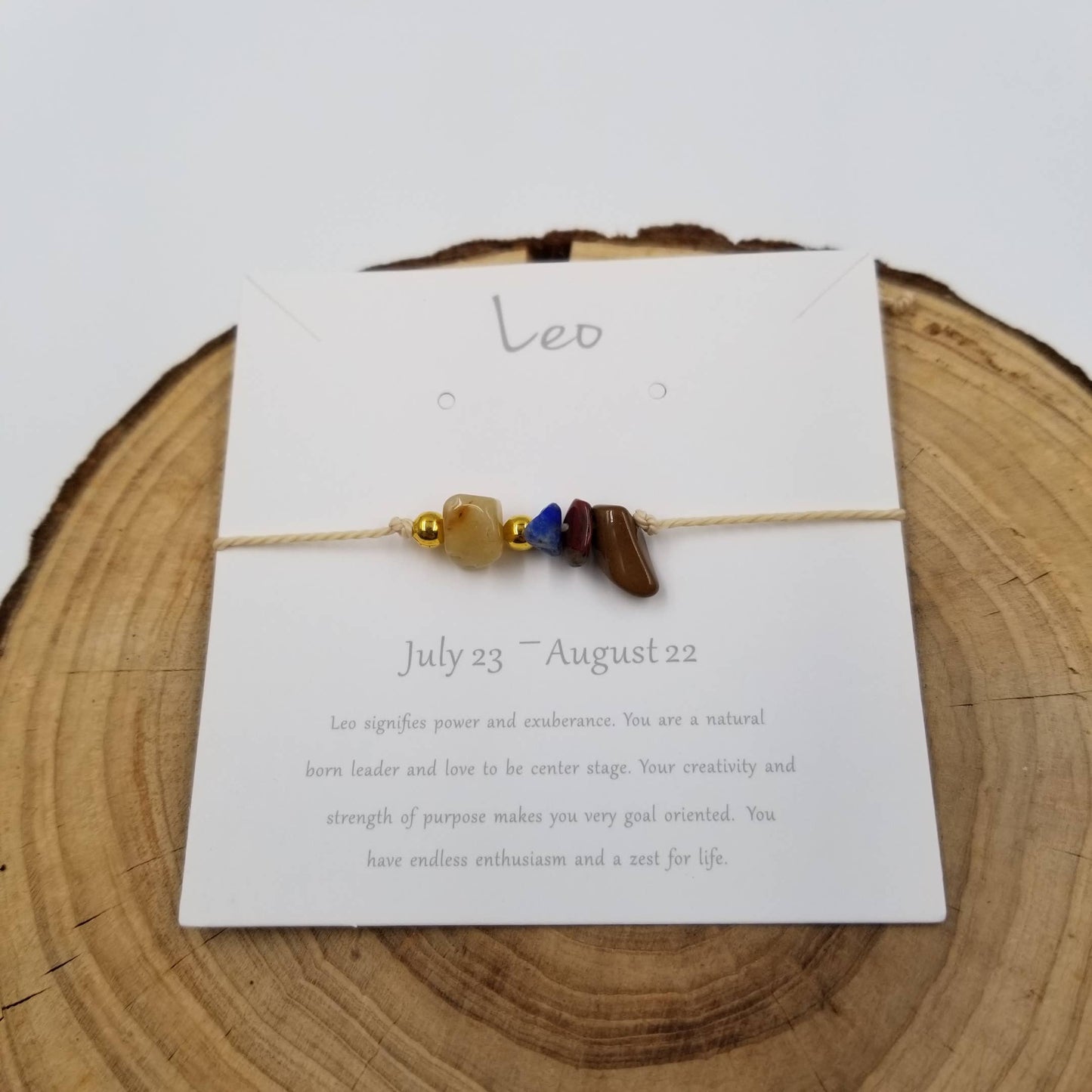 Handmade Zodiac Natural Stone Constellation Bracelet
