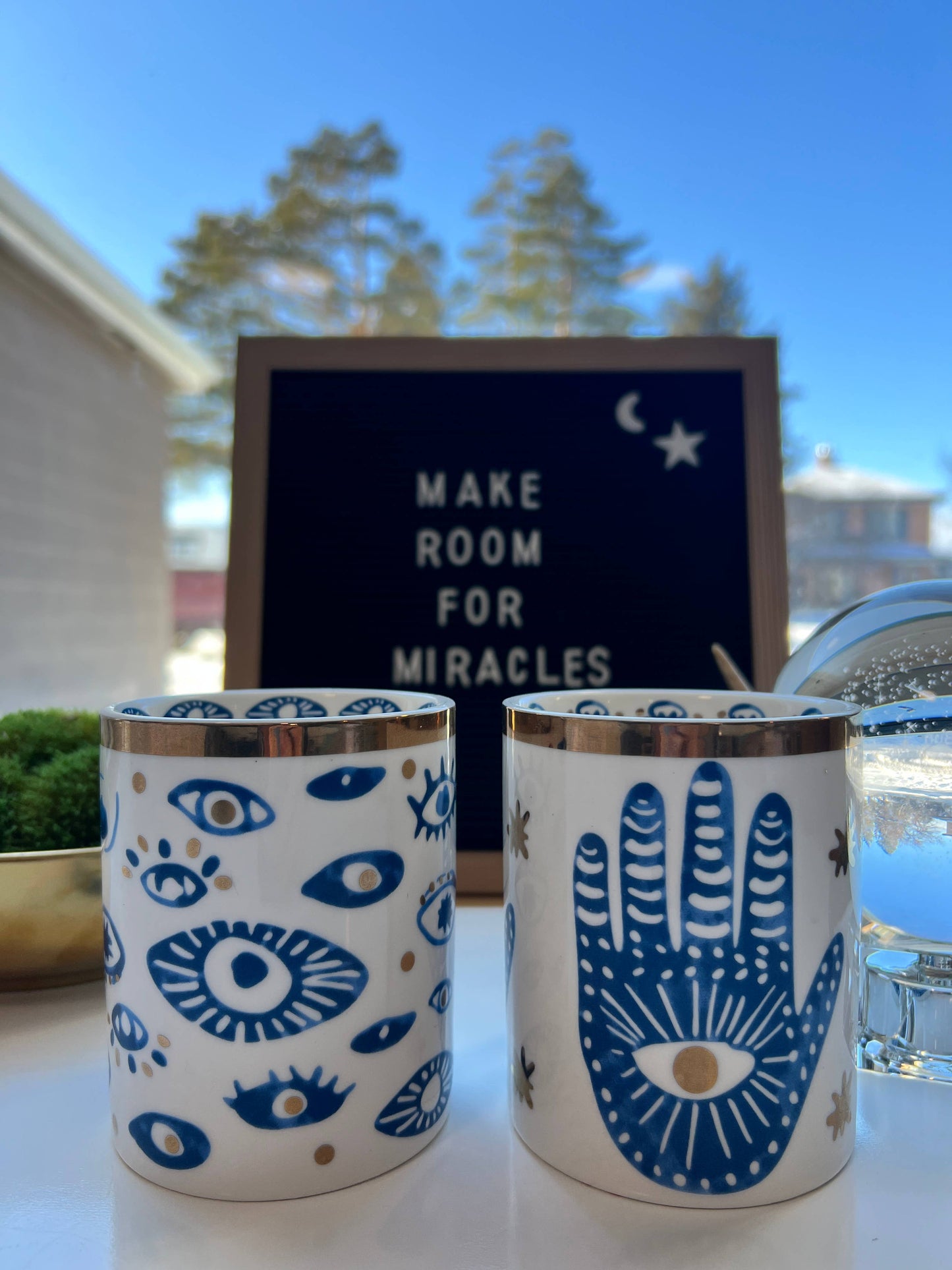 "Evil Eye" Candle: Lavender & Sage