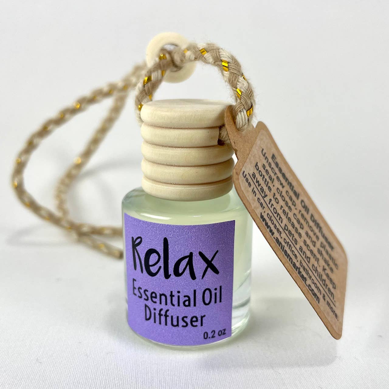 Car Air Fragrance Diffuser: Lavender & Bergamot