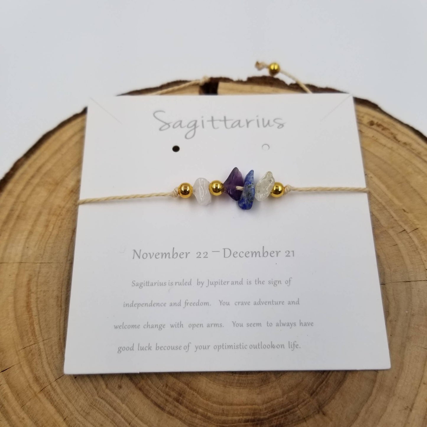 Handmade Zodiac Natural Stone Constellation Bracelet