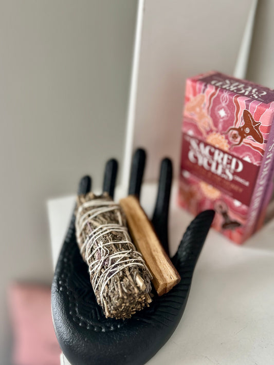 Black Hamsa Hand Trinket Dish
