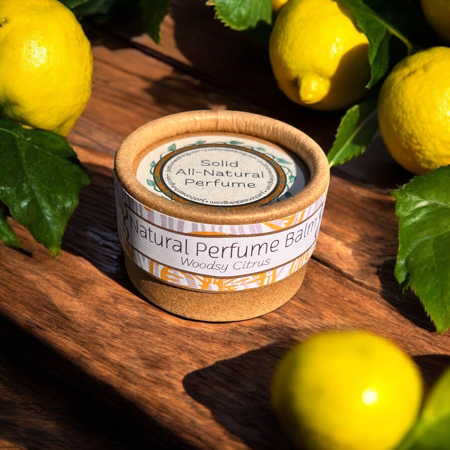 Perfume Balms, All-Natural & Compostable: Sweet Citrus Lavender