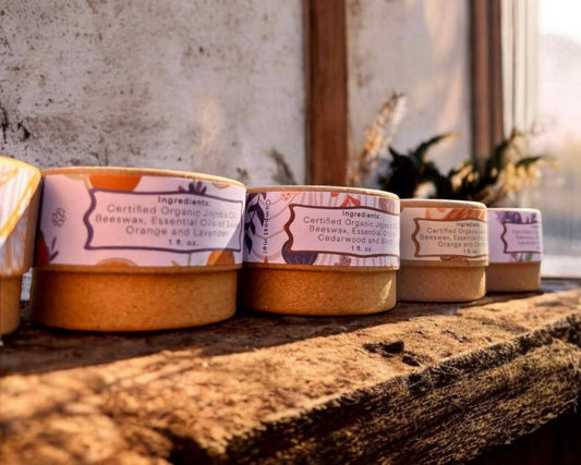 Perfume Balms, All-Natural & Compostable: Sweet Citrus Lavender