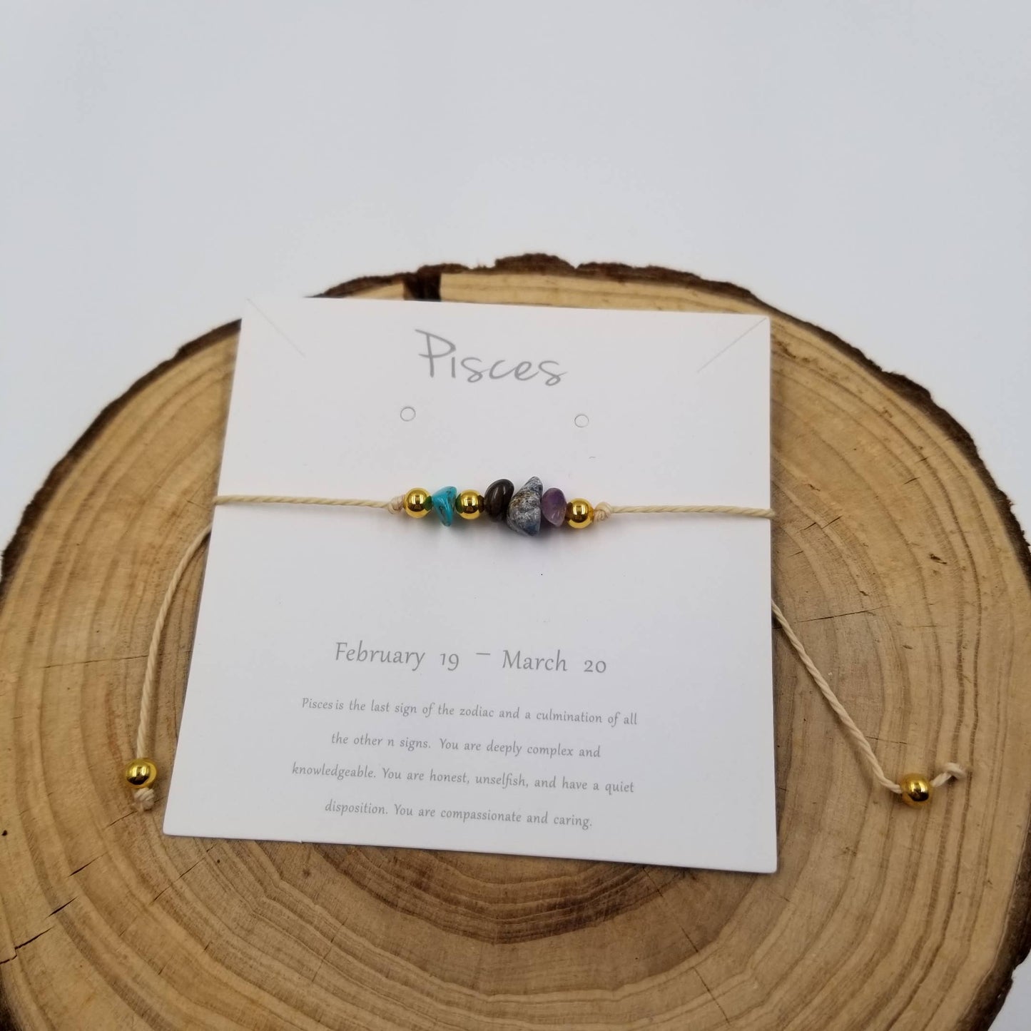 Handmade Zodiac Natural Stone Constellation Bracelet