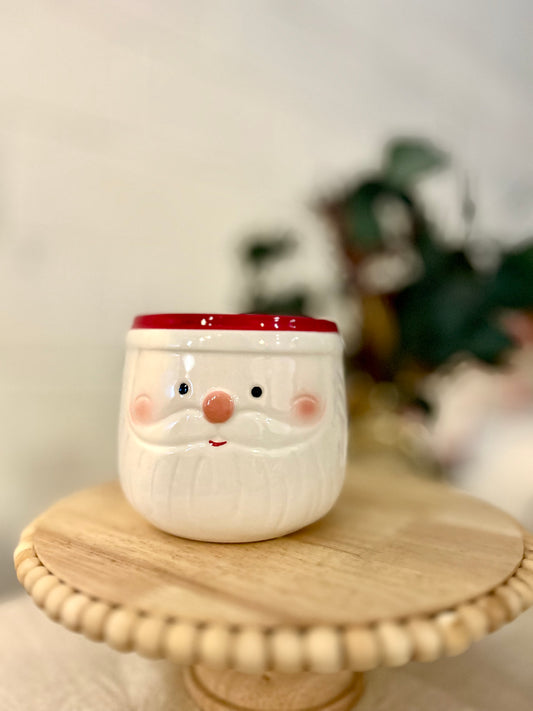 Santa Face Pot