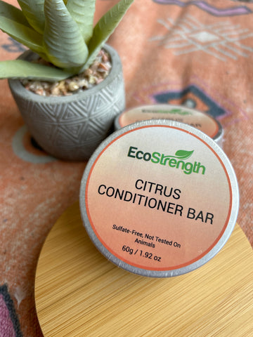 Organic Citrus Conditioner Bar With Travel Tin