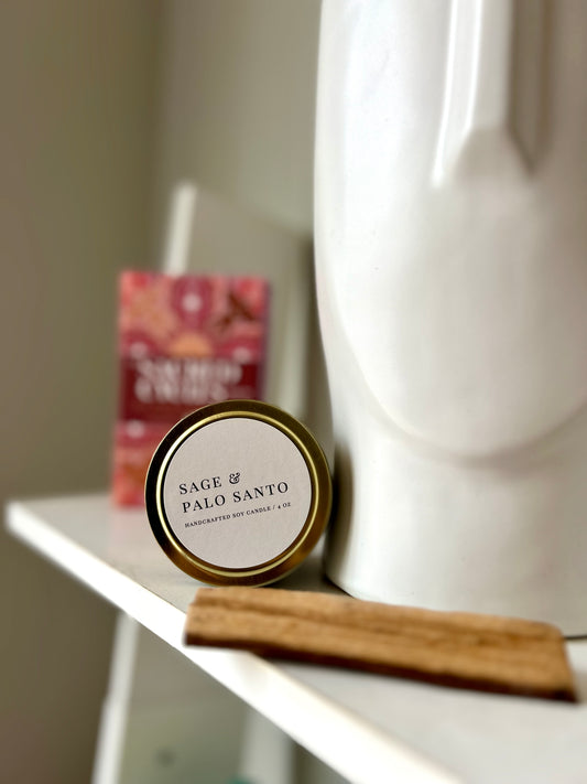 Soy Candle - Sage + Palo Santo